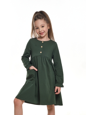 Платье для девочек Mini Maxi, модель 7438, цвет хаки/зеленый