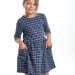 Платье для девочек Mini Maxi, модель 6832, цвет синий/клетка 