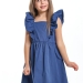 Платье для девочек Mini Maxi, модель 7825, цвет серый/синий 