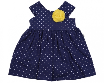 Платье для девочек Mini Maxi, модель 1613, цвет мультиколор/желтый