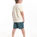 Комплект одежды для мальчиков Mini Maxi, модель 7621/762, цвет бежевый/зеленый 