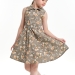 Платье для девочек Mini Maxi, модель 7686, цвет хаки/мультиколор 