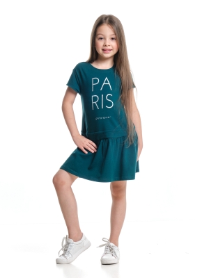 Платье для девочек Mini Maxi, модель 6406, цвет темно-зеленый