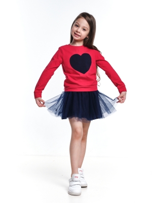 Комплект одежды для девочек Mini Maxi, модель 3964/3965, цвет красный/синий