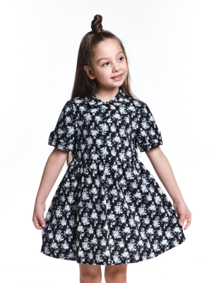 Платье для девочек Mini Maxi, модель 4624, цвет черный/мультиколор