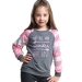 Свитшот для девочек Mini Maxi, модель 2072, цвет серый/розовый 