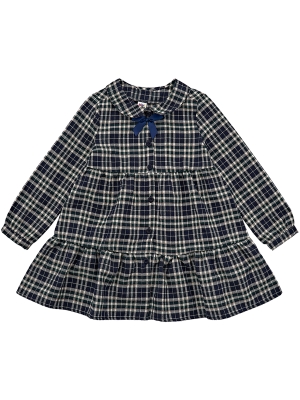 Платье для девочек Mini Maxi, модель 6831, цвет синий/зеленый/клетка