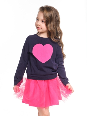 Комплект одежды для девочек Mini Maxi, модель 3964/3965, цвет синий/малиновый