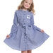 Платье для девочек Mini Maxi, модель 3736, цвет синий/мультиколор/мультиколор 