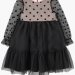 Платье для девочек Mini Maxi, модель 6966, цвет черный/розовый 