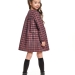 Платье для девочек Mini Maxi, модель 7290, цвет синий/красный/клетка 