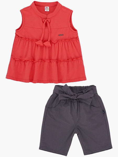 Комплект одежды для девочек Mini Maxi, модель 6506/6509, цвет коралловый 