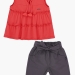 Комплект одежды для девочек Mini Maxi, модель 6506/6509, цвет коралловый 