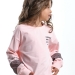 Футболка для девочек Mini Maxi, модель 7897, цвет кремовый/розовый 