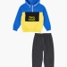 Спортивный костюм для мальчиков Mini Maxi, модель 6779, цвет синий/желтый 