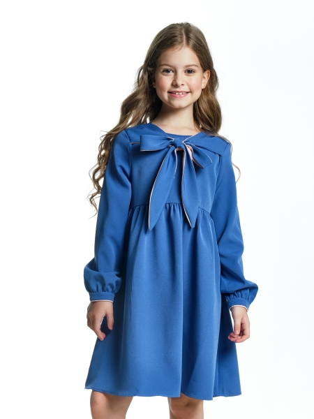 Платье для девочек Mini Maxi, модель 7181, цвет серый/синий 