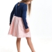 Платье для девочек Mini Maxi, модель 4418, цвет синий/розовый 