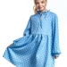 Платье для девочек Mini Maxi, модель 7411, цвет голубой/мультиколор 