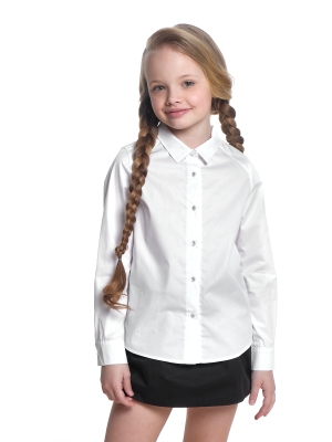 Блузка для девочек Mini Maxi, модель 7429, цвет белый