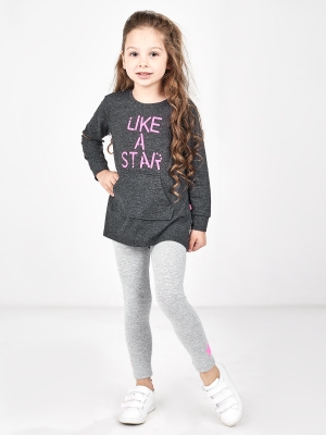 Комплект одежды для девочек Mini Maxi, модель 3873/3874, цвет черный