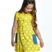 Платье для девочек Mini Maxi, модель 2956, цвет желтый/мультиколор 