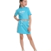 Комплект для девочек Mini Maxi, модель 6592/6593, цвет голубой 