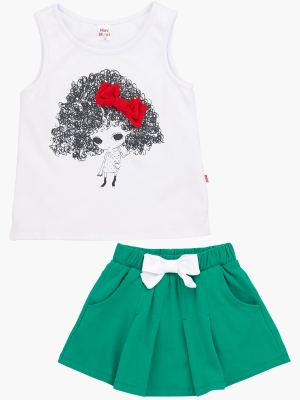 Комплект одежды для девочек Mini Maxi, модель 1902/1903, цвет зеленый