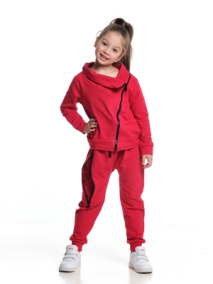 Спортивный костюм для девочек Mini Maxi, модель 7306, цвет красный