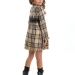 Платье для девочек Mini Maxi, модель 6830, цвет бежевый/черный 