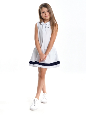Платье для девочек Mini Maxi, модель 7883, цвет белый/синий