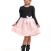Платье для девочек Mini Maxi, модель 4418, цвет черный/розовый 