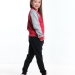 Спортивный костюм для девочек Mini Maxi, модель 7296, цвет красный/серый 