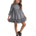 Платье для девочек Mini Maxi, модель 6270, цвет клетка/черный 