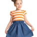 Платье для девочек Mini Maxi, модель 2742, цвет оранжевый/мультиколор 