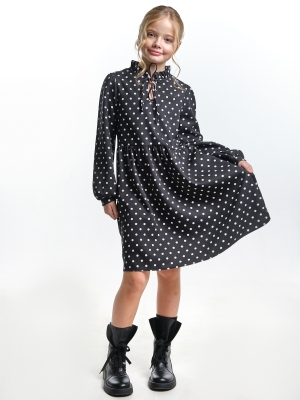 Платье для девочек Mini Maxi, модель 7411, цвет черный/мультиколор