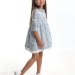 Платье для девочек Mini Maxi, модель 7779, цвет голубой/мультиколор 