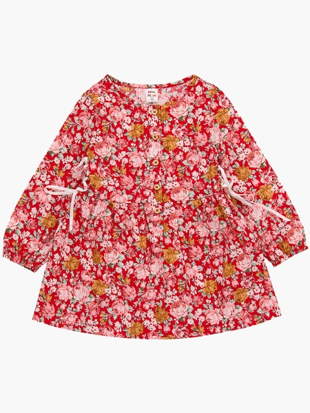 Платье для девочек Mini Maxi, модель 2329, цвет красный/мультиколор 
