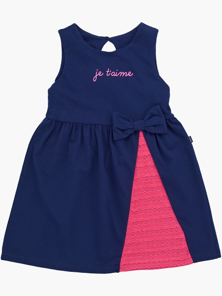 Платье для девочек Mini Maxi, модель 2790, цвет синий/малиновый 