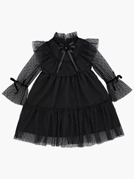 Платье для девочек Mini Maxi, модель 7360, цвет черный 