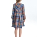 Платье для девочек Mini Maxi, модель 7787, цвет голубой/коралловый 
