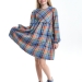 Платье для девочек Mini Maxi, модель 7787, цвет голубой/коралловый 