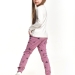 Комплект одежды для девочек Mini Maxi, модель 7049/7050, цвет белый/фиолетовый 