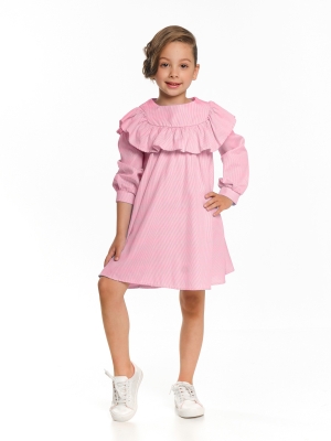 Платье для девочек Mini Maxi, модель 7007, цвет розовый/клетка