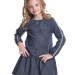 Платье для девочек Mini Maxi, модель 6837, цвет темно-синий/белый/клетка 