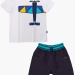 Комплект одежды для мальчиков Mini Maxi, модель 6604/4052, цвет белый/синий 
