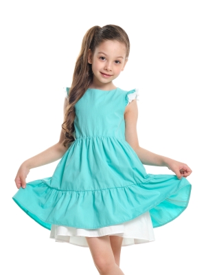 Платье для девочек Mini Maxi, модель 7528, цвет бирюзовый