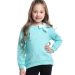 Свитшот для девочек Mini Maxi, модель 3674, цвет бирюзовый 