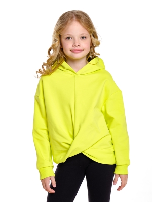 Худи для девочек Mini Maxi, модель 7525, цвет неон/желтый