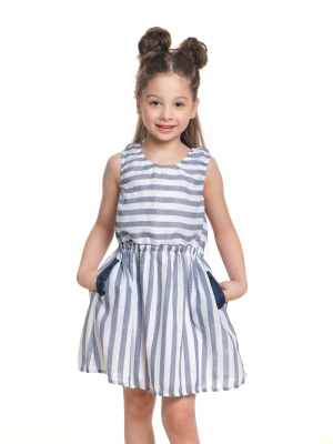 Платье для девочек Mini Maxi, модель 6552, цвет синий/мультиколор