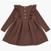 Платье для девочек Mini Maxi, модель 7401, цвет коричневый 